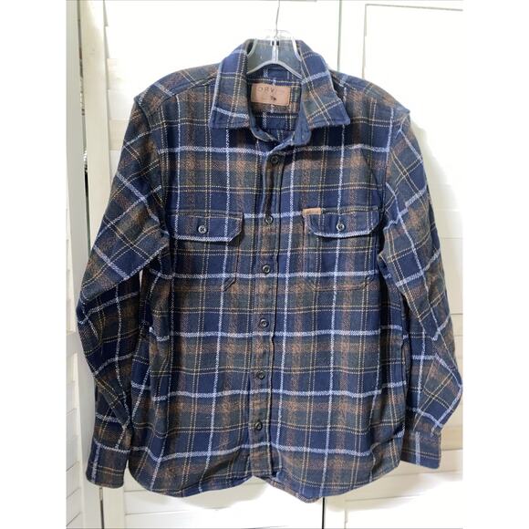 Orvis Classic Collection Plaid Flannel Shirt Jacket Shacket Pockets Men’s Small2 - Picture 1 of 9
